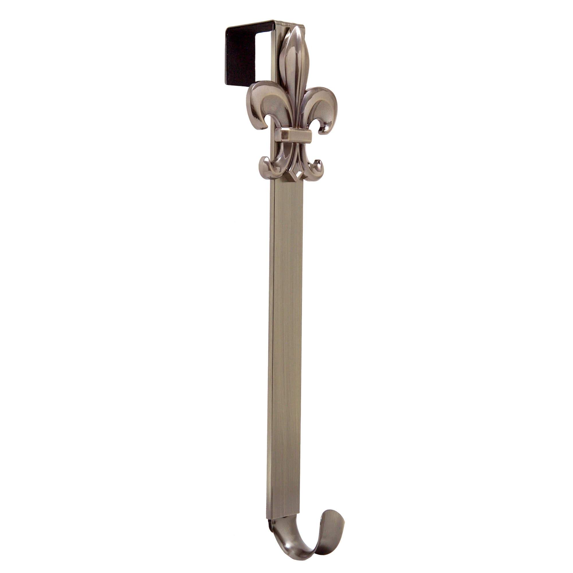 Haute Decor Oil-Rubbed Bronze Fleur de Lis Adjustable Wreath Hanger